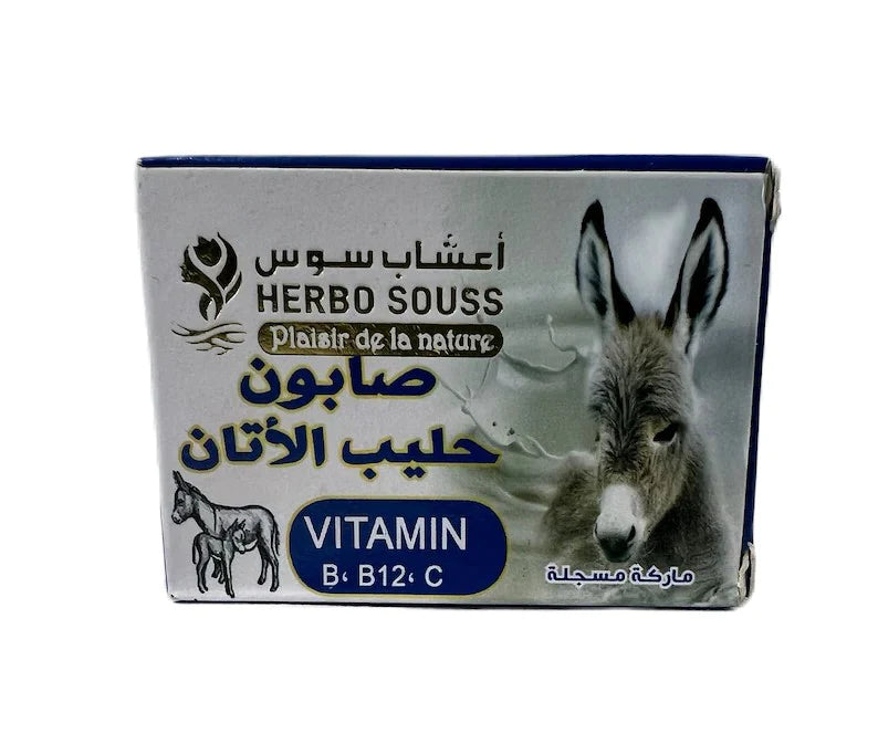 Jabón árabe de leche de burra para limpieza suave, hidratación y cuidado de la piel