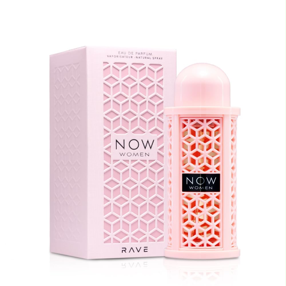 Perfume Now Women de Rave para mujer con notas de frutos rojos, naranja, malvavisco, jazmín, vainilla y almizcle.