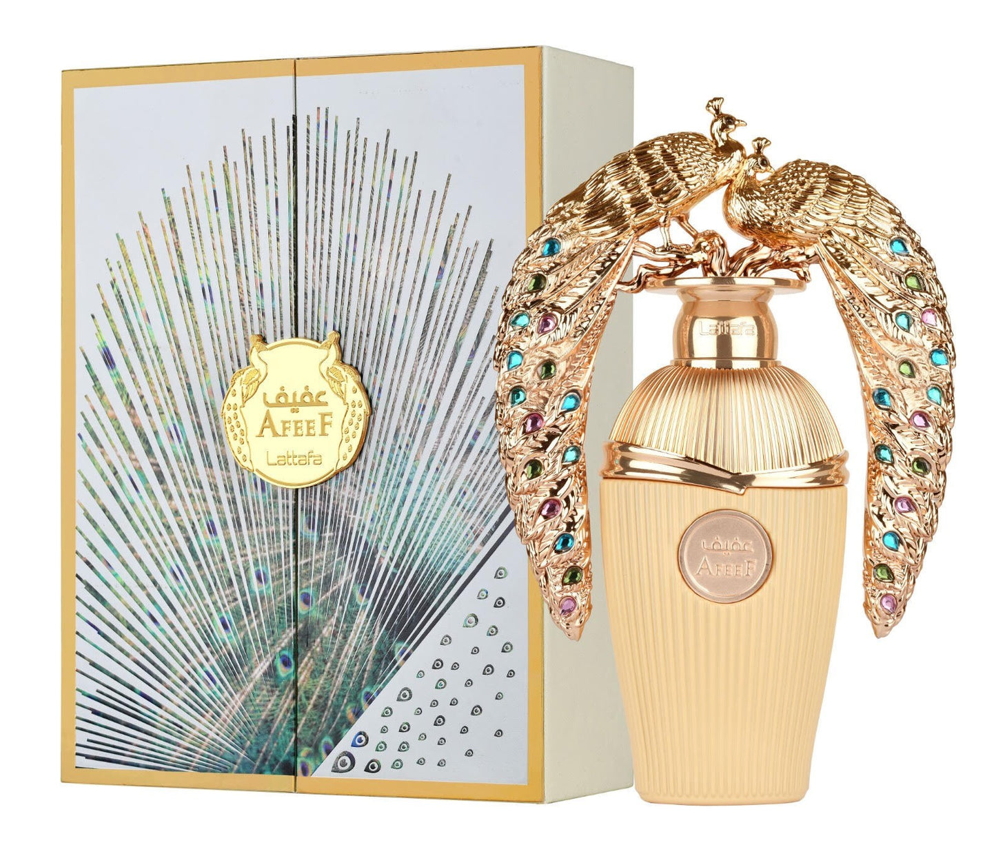 Perfume Afeef Lattafa 100 ml fragancia floral dulce con fondo cálido y elegante