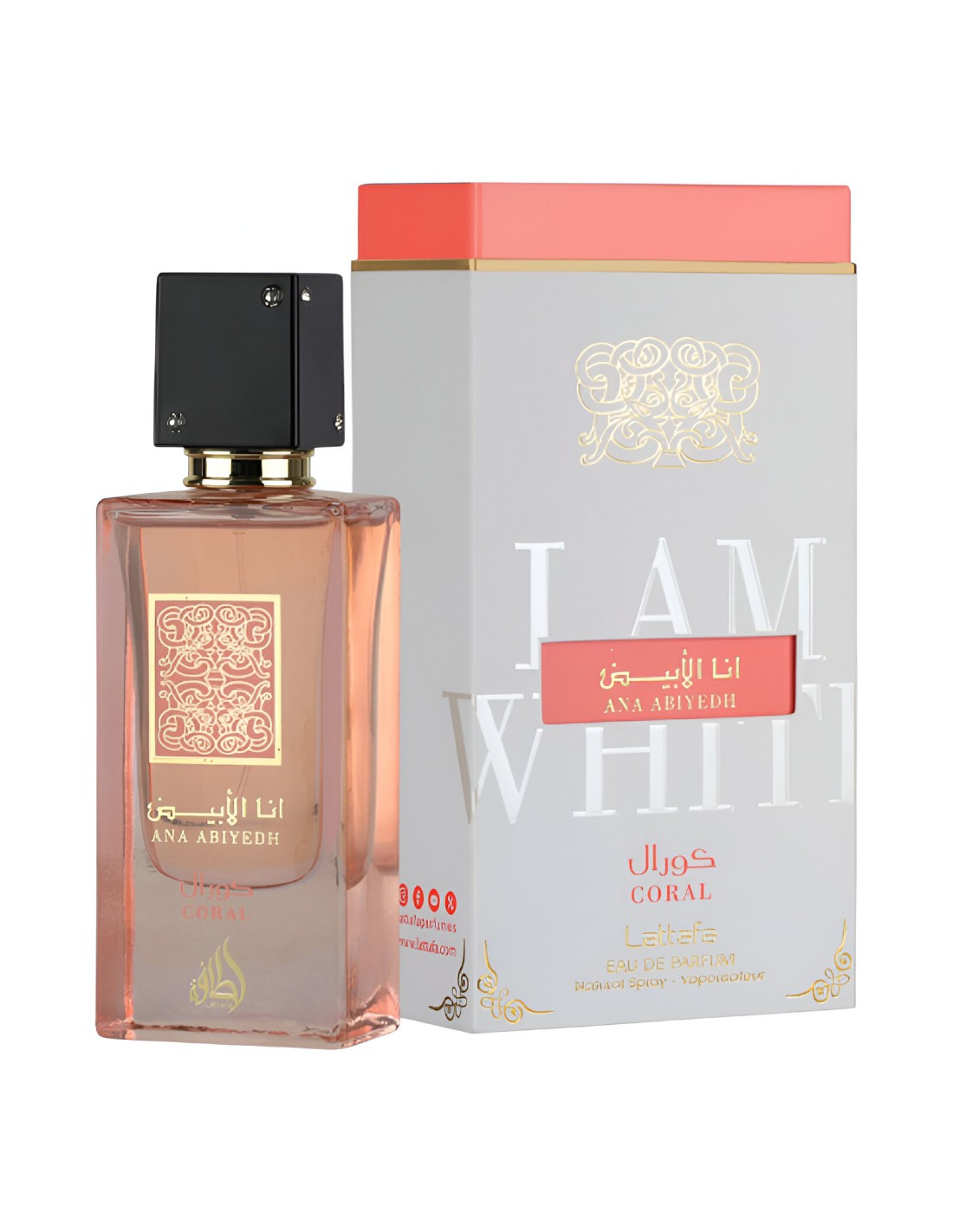 Perfume unisex Ana Abiyedh Coral Lattafa 60 ml con notas de coco, sandía y vainilla