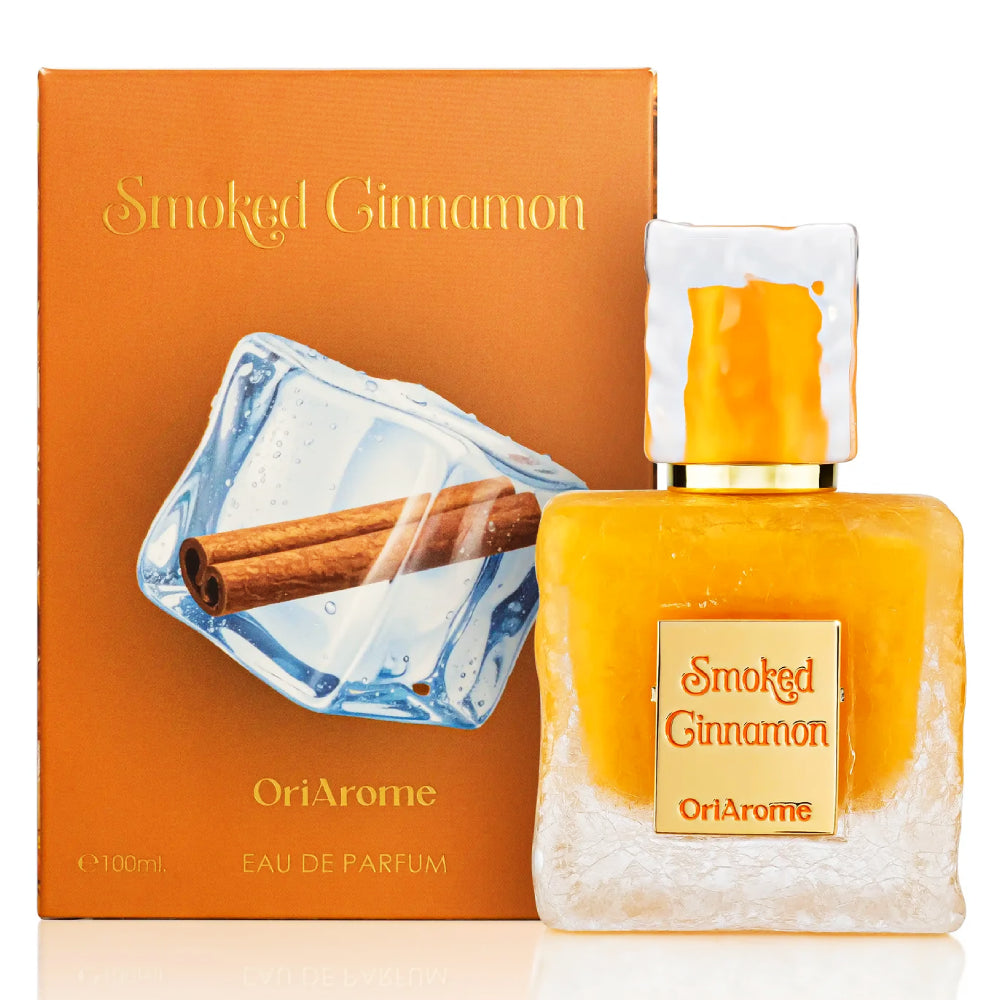 Perfume Smoked Cinnamon OriArome con notas de cereza, canela, azafrán, vainilla y cedro