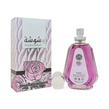 Perfume Washwasha 50 ml para mujer con frambuesa, flores blancas, vainilla y almizcle