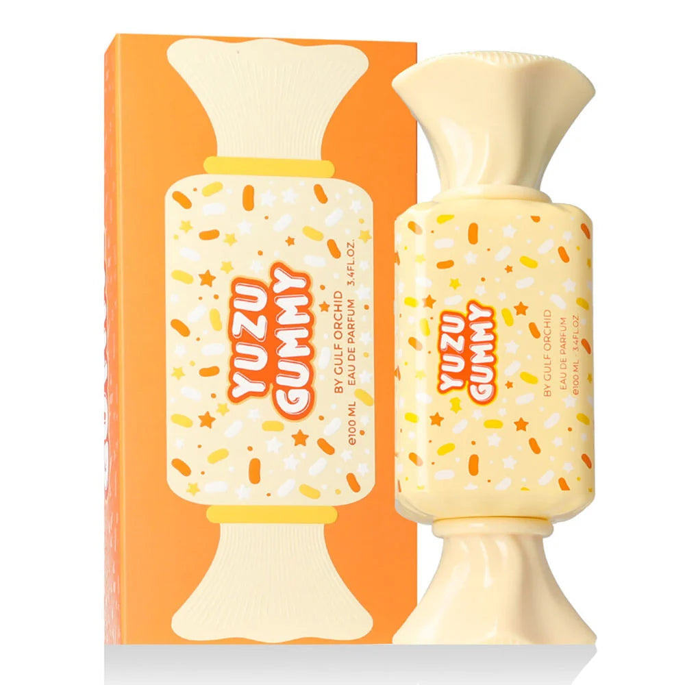 Perfume Yuzu Gummy de Gulf Orchid para mujer con notas de limón, mango, coco, vainilla y almizcle.