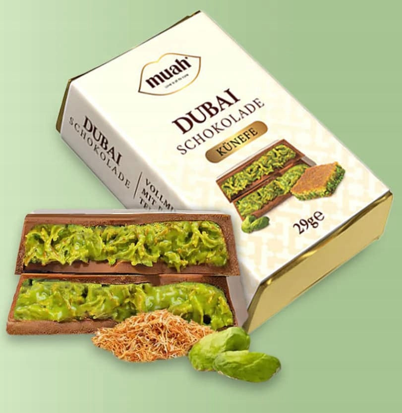 Dubai Muah – Chocolatina estilo Dubai (Unidad 29G) (Elige sabor)