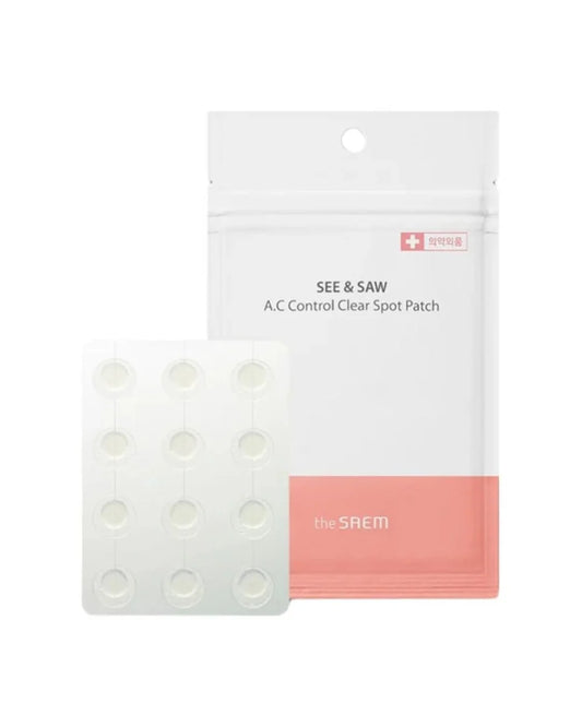 The Saem See & Saw A.C Control Clear Spot Patch – Parches Transparentes para Granos e Imperfecciones