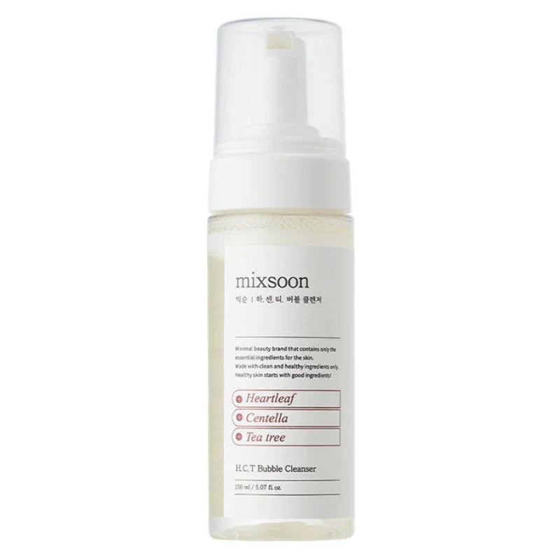 Mixsoon H.C.T Bubble Cleanser – Espuma Limpiadora Facial con Centella y Árbol de Té 150 ml