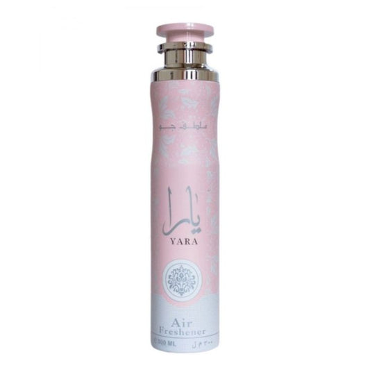 Ambientador Yara Rosa 300 ml dulce con vainilla, frutas tropicales, almizcle y sándalo