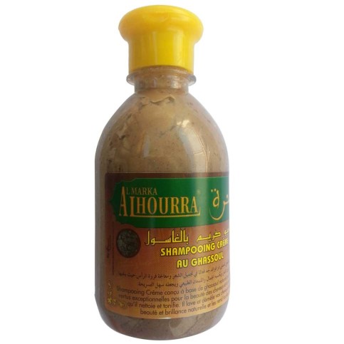 Champú árabe de ghassoul con arcilla marroquí para limpiar y equilibrar el cuero cabelludo