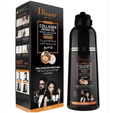 Champú Piedra Mora negro que cubre las canas, coloración natural para cabello – unidad