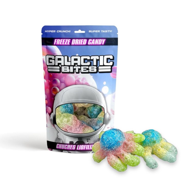 Golosinas liofilizadas Pulpos 35 g crujientes