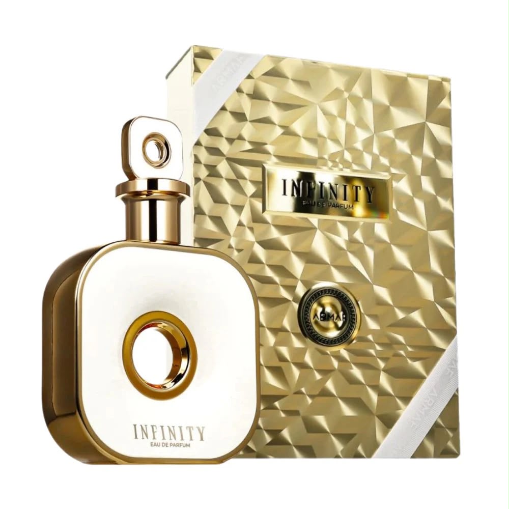 Perfume Infinity de Armaf para mujer con notas de pera, lavanda, rosa, jazmín, vainilla y almizcle.