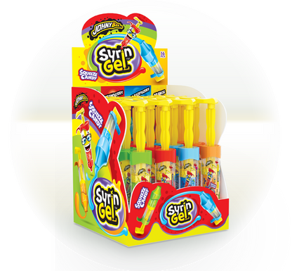 Jeringuillas de gel comestible con sabor dulce