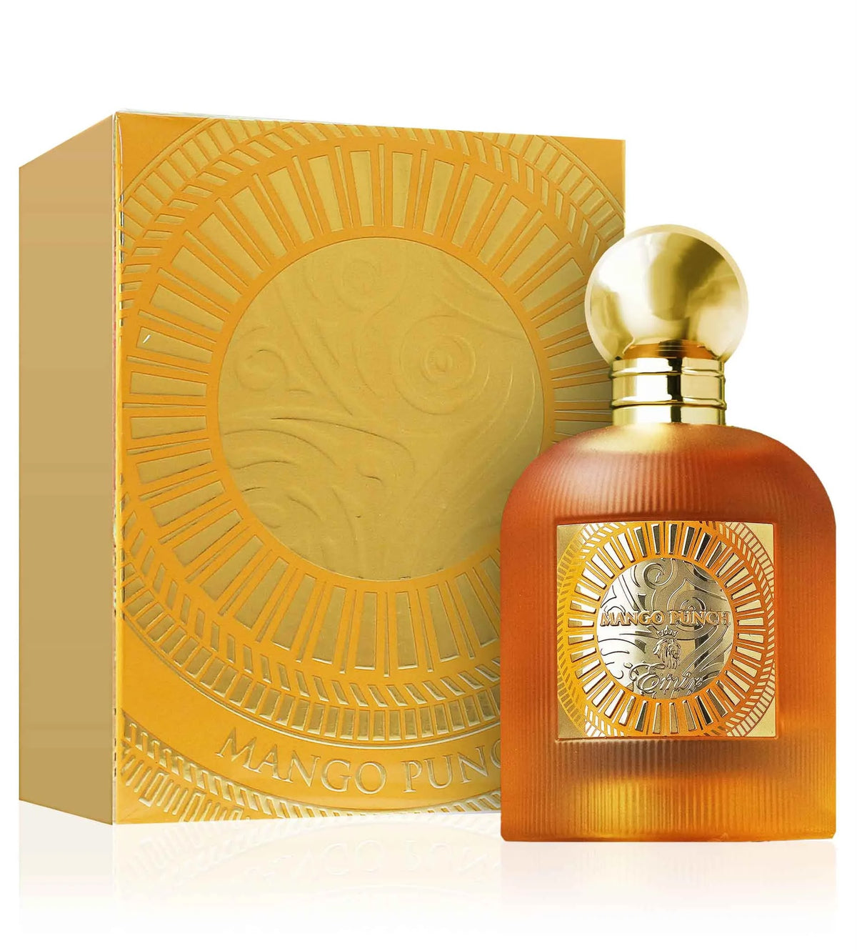 Perfume Mango Punch de Paris Corner unisex con notas de mango, zarzamora, pimienta negra, jazmín, vainilla y azúcar glaseado.