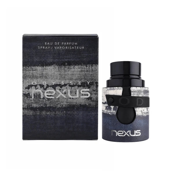 Perfume Odyssey Nexus de Armaf para hombre con notas marinas, bergamota, jengibre, incienso y pachulí.