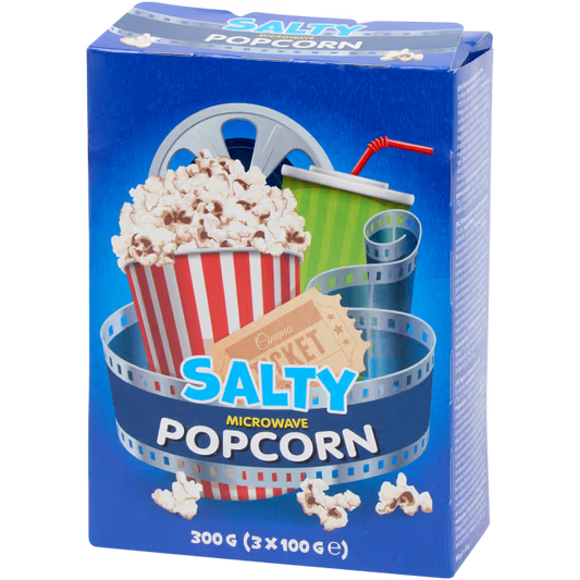 Palomitas con sal para microondas listas en pocos minutos