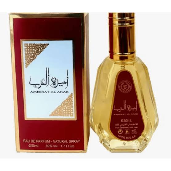 Perfume Ameerat Al Arab 50 ml para mujer con notas cítricas, almizcle blanco, jazmín y oud