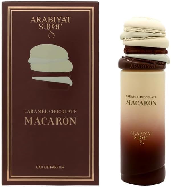 Perfume Caramel Chocolate Macaron Arabiyat Sugar con notas de caramelo, miel y almizcle