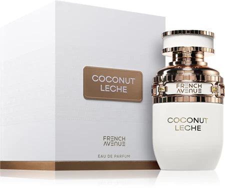 Perfume Coconut Leche French Avenue con notas de coco, nardos, vainilla y benjuí