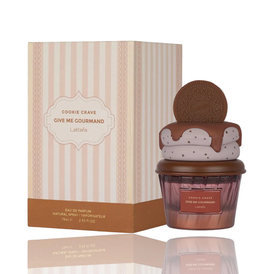 Perfume Cookie Crave Lattafa 100 ml fragancia gourmand dulce con notas de galleta y vainilla unisex