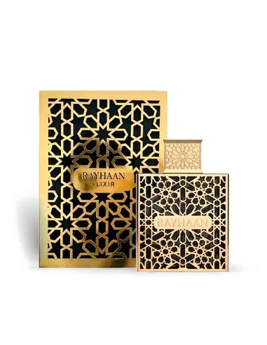 Perfume Elixir Rayhaan con notas de menta, lavanda, vainilla y haba tonka