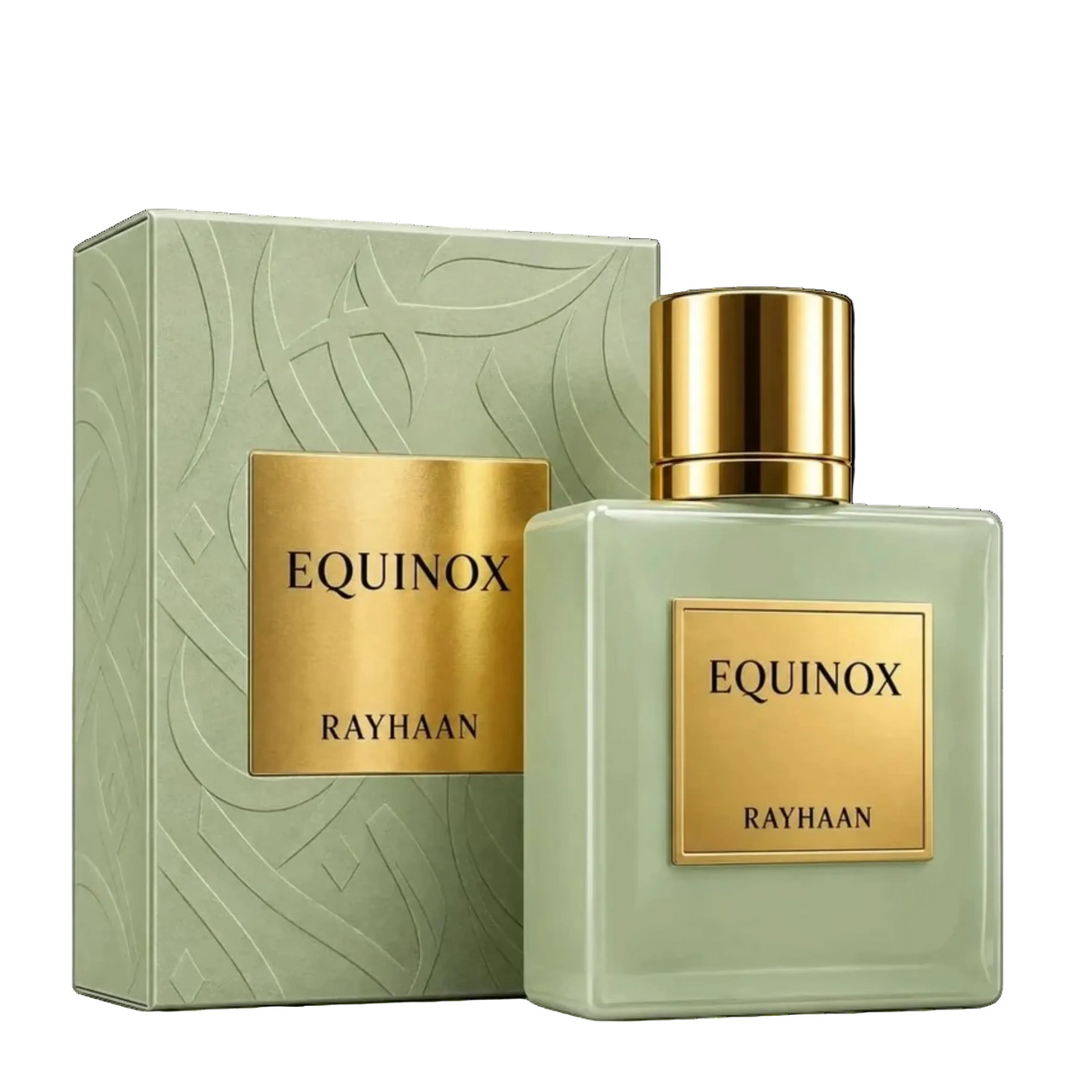 Perfume Equinox de Rayhaan, fragancia árabe unisex floral y cítrica con notas de flor de azahar, pomelo, jazmín, té blanco, vainilla y sándalo.