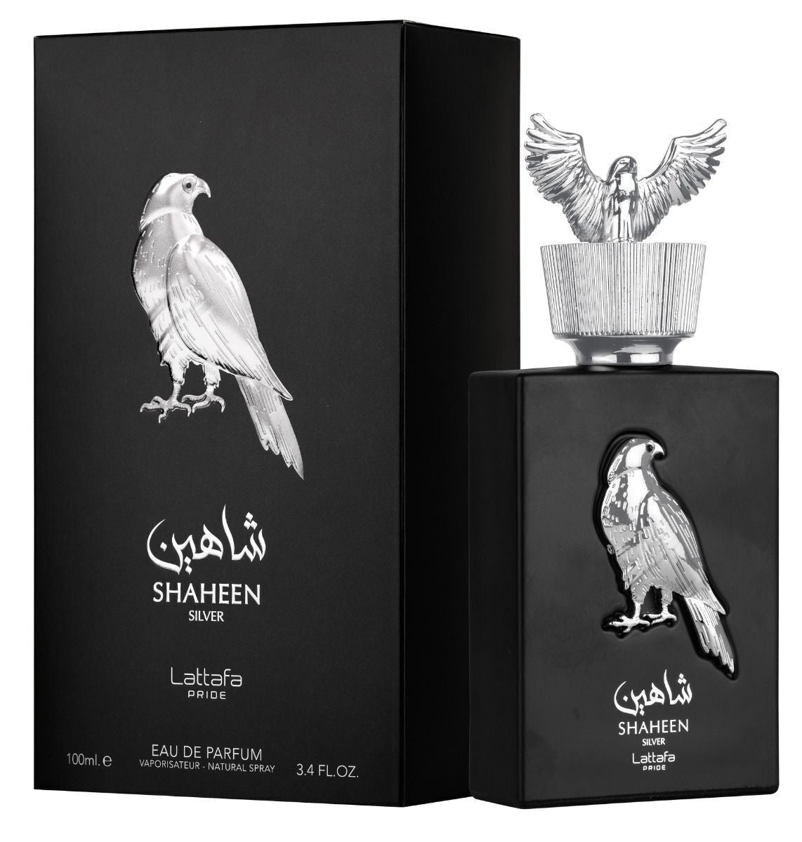 Perfume árabe Shaheen Silver de Lattafa Pride