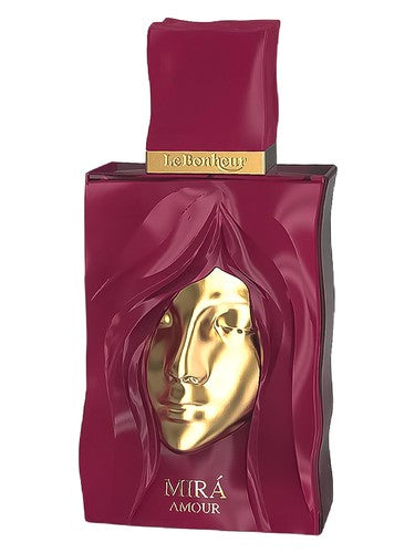 Perfume Mira Amour Le Bonheur con notas de caramelo, manzana, crema y vainilla