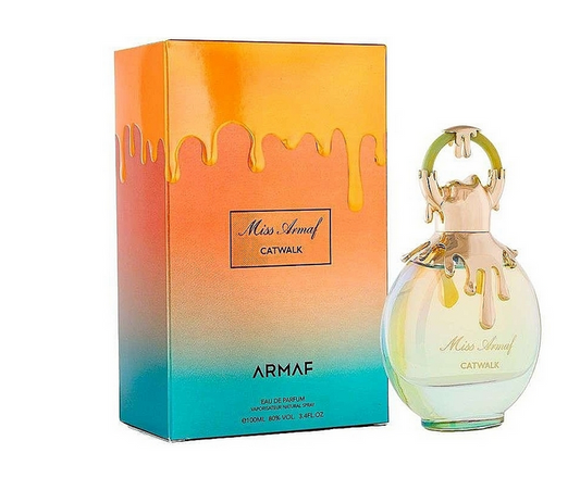 Perfume Miss Armaf Catwalk de Armaf con notas de mandarina, naranja, melocotón, jazmín, vainilla y almizcle