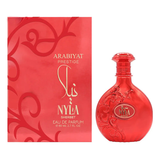 Perfume unisex Nyla Sherbet Arabiyat Prestige 100 ml con notas dulces, cítricas y vainilla