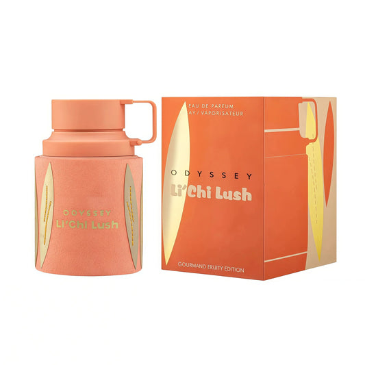 Perfume femenino Odyssey Li'chi Lush Armaf 100 ml con notas de lichi, vainilla y frutos rojos