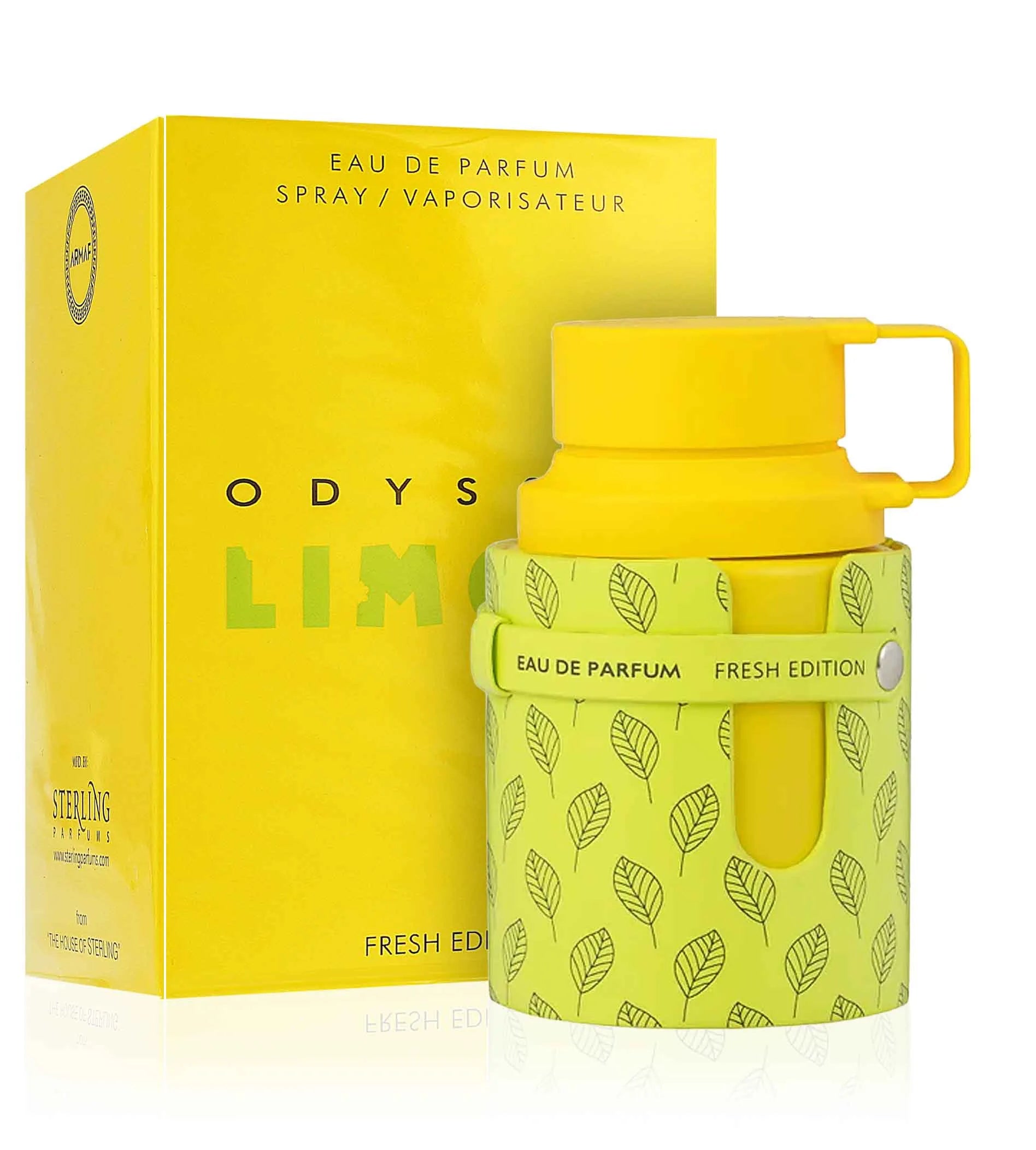 Perfume unisex Odyssey Limoni Fresh Armaf 100 ml con notas de limón, flor de azahar y té