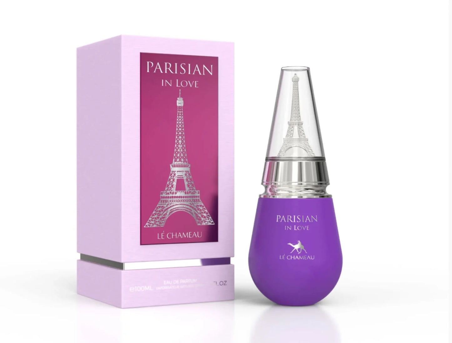 Perfume Parisian In Love de Le Chameau con notas de fresa, mora, jazmín, vainilla, sándalo y ámbar