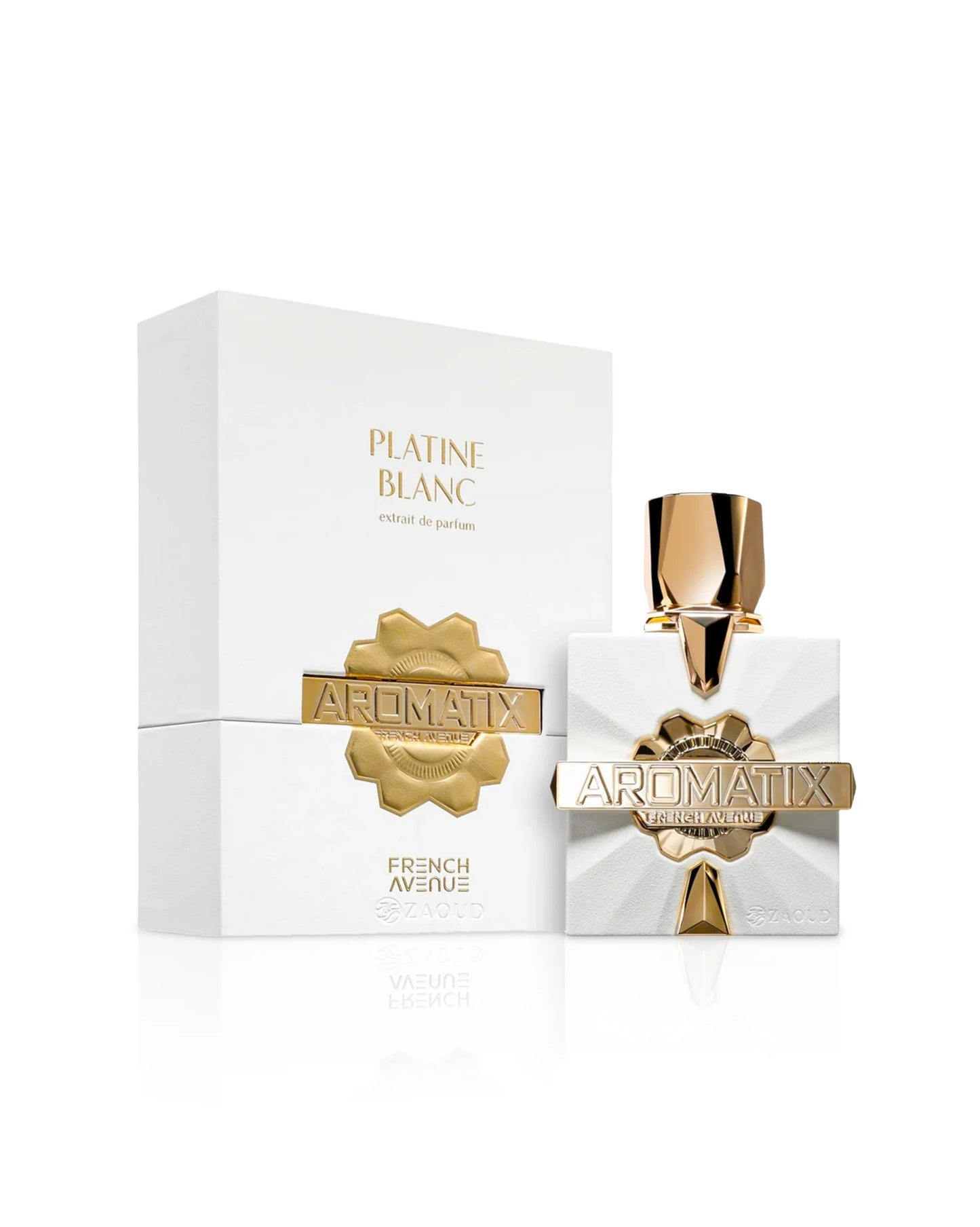 Perfume Platine Blanc Aromatix X French Avenue con notas de menta, lima, agua tónica y ámbar gris