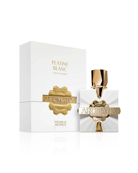 Perfume Platine Blanc Aromatix X French Avenue con notas de menta, lima, agua tónica y ámbar gris