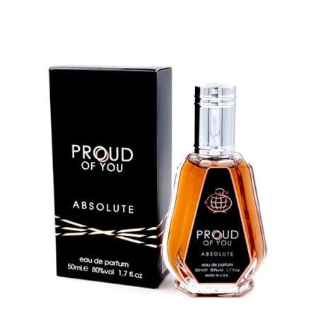 Perfume Proud Of You Absolute 50 ml para hombre con vainilla, cuero, castaña y cardamomo