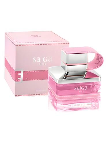Perfume Saga Pink de Emper con notas de frutas, grosella negra, rosa, vainilla, almizcle y sándalo
