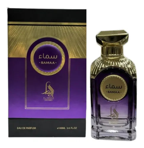 Perfume Samaa Al Absar con notas de pera, bayas rojas, gardenia y azúcar moreno