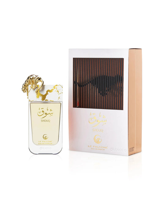 Perfume Shouq de Le Falcone 100 ml con aroma dulce, gourmand, avainillado y cítrico