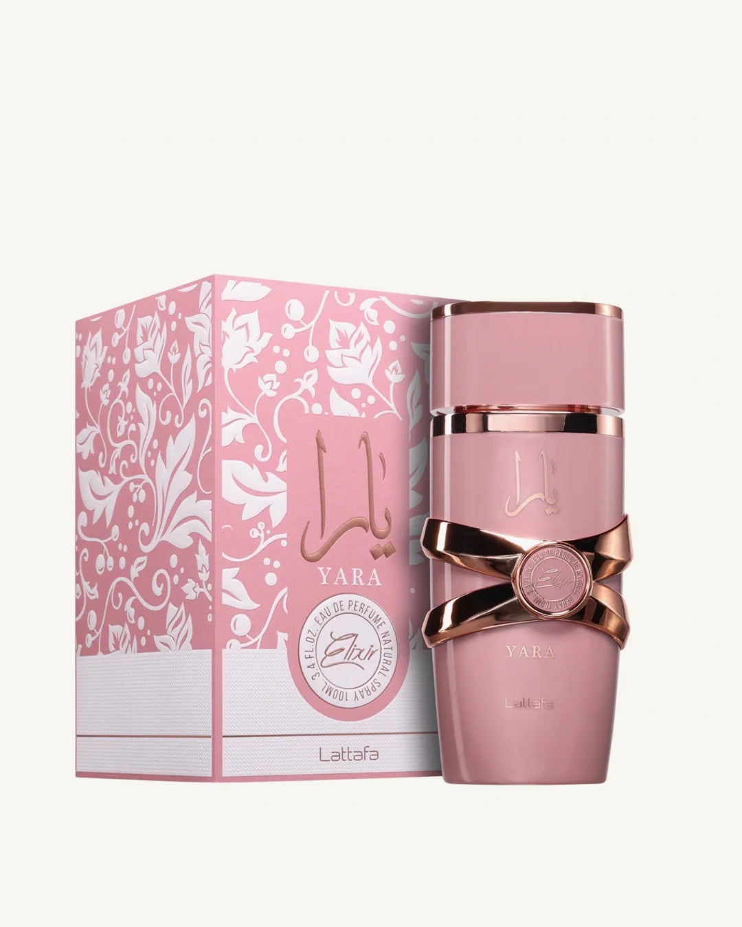 Perfume Yara Elixir Lattafa con notas de s’mores de fresa, grosella negra, vainilla y caramelo