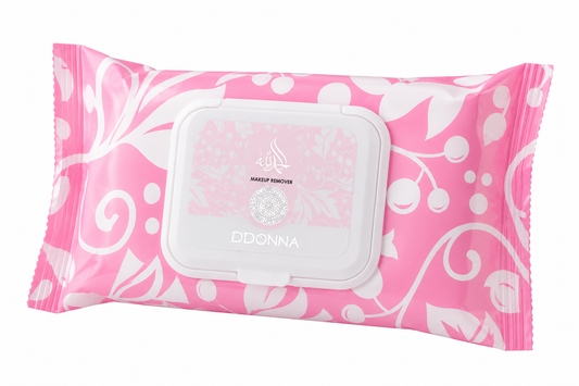 Toallitas desmaquillantes micelares Pinky de Ddonna con aroma dulce y cremoso inspirado en el perfume Yara Rosa de Lattafa.